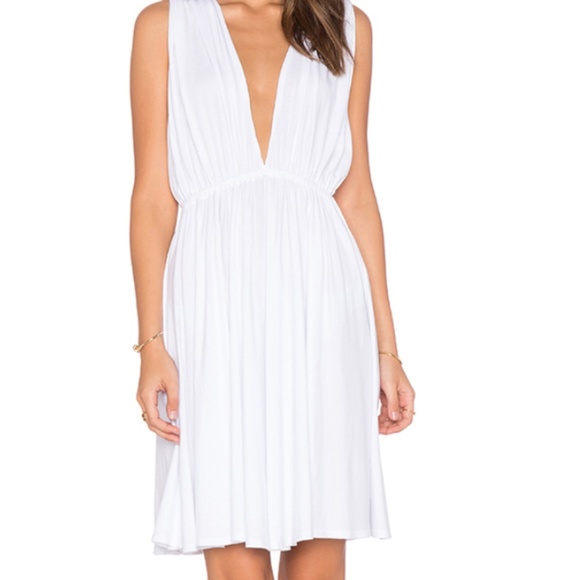 bobi Dresses & Skirts - Modal Jersey Plunge Neck Dress by Bobi Size M